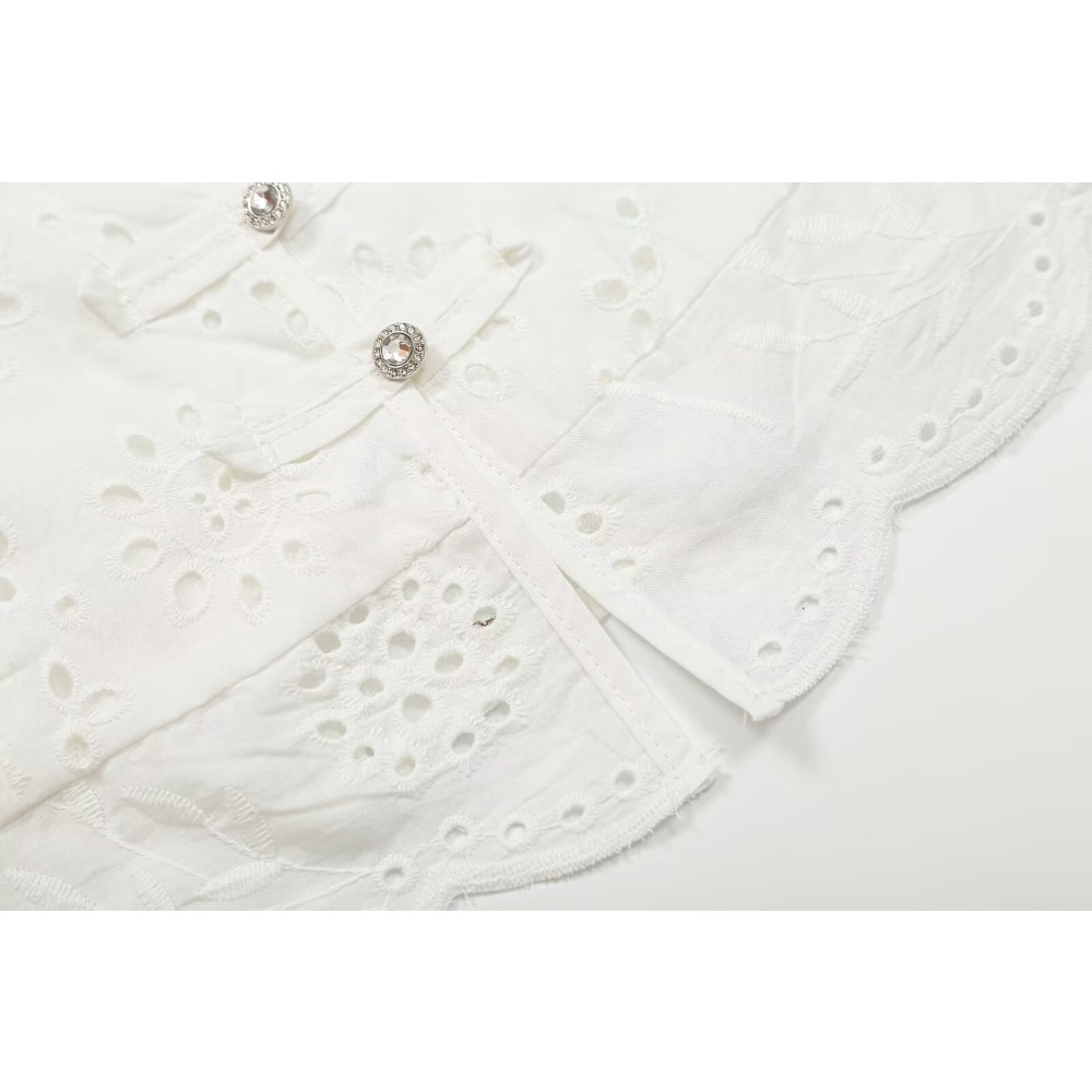 Women Embroidered Eyelet Skirt - Midi Skirt Floral recension och pris