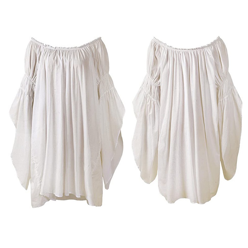 Vintage Medieval Renaissance B - Blouse Off Shoulder recension och pris