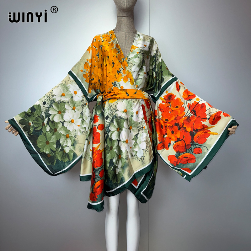 WINYI summer kimonosilk feelin - Cover Up Kaftan recension och pris