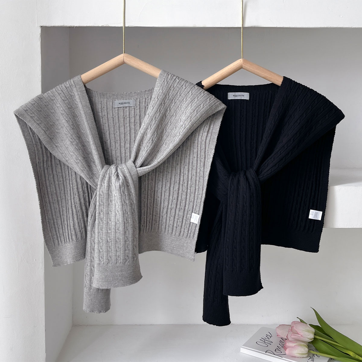 NEW Korean Autumn Knit Shawl F - Blouse Off Shoulder recension och pris